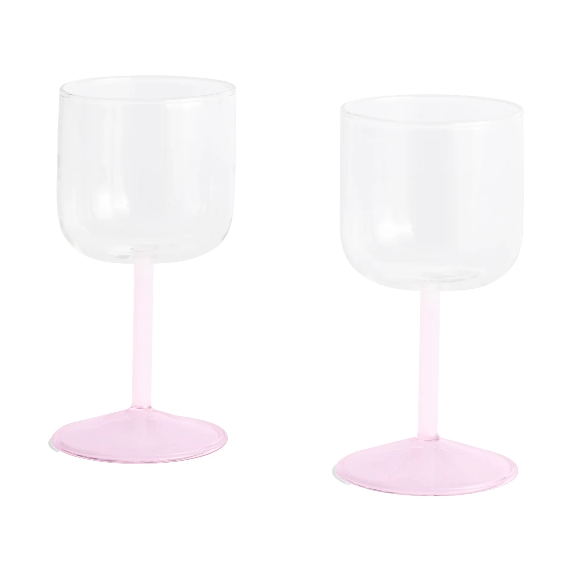 Tint wine glass 25 cl 2-pack, Clear-jade light pink-light pink HAY
