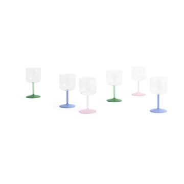 Tint wine glass 25 cl 2-pack - Clear - HAY
