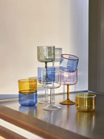 Tint wine glass 25 cl 2-pack - Clear - HAY