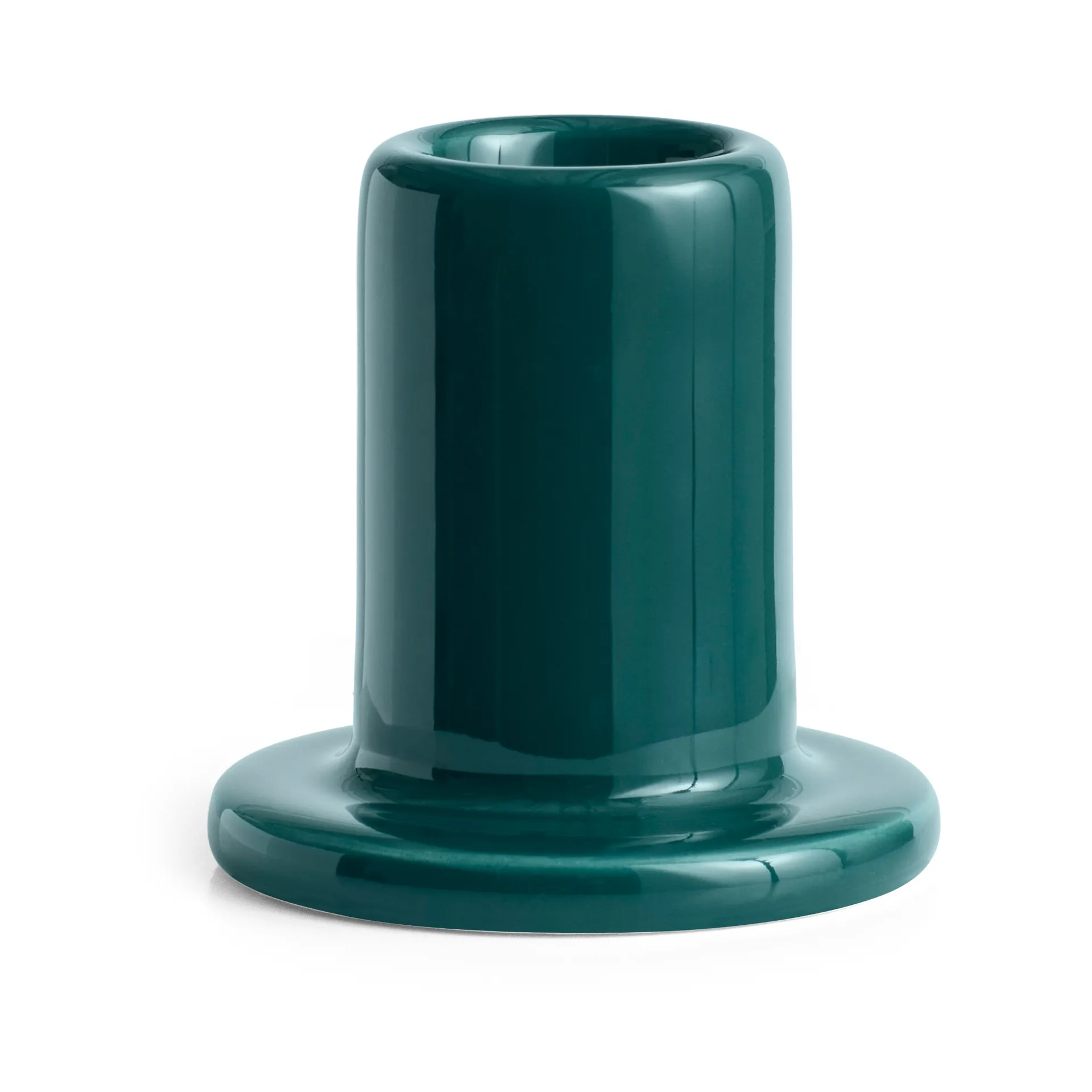 Tube candle stick 5 cm, Dark green HAY