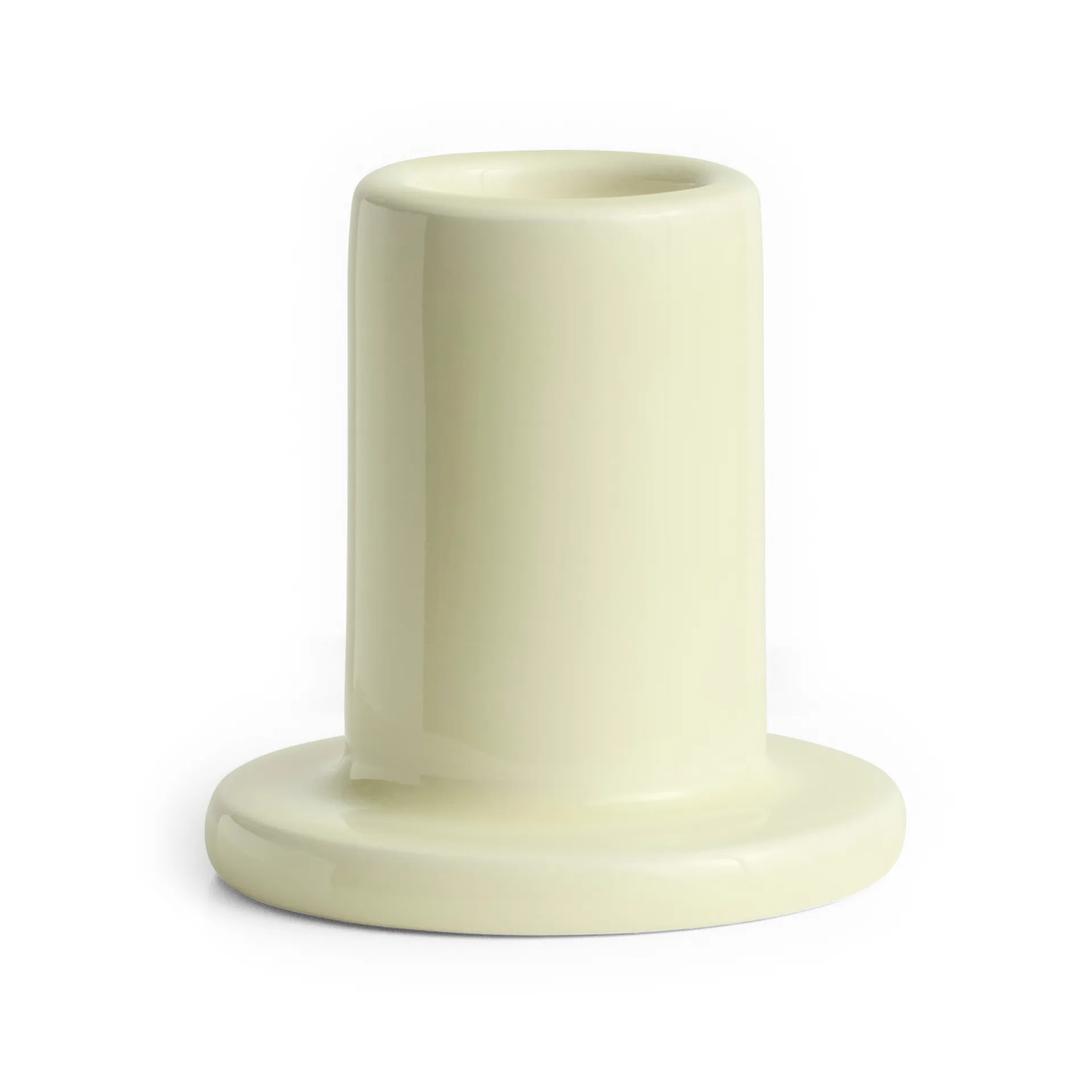 Tube candle stick 5 cm, Lime white HAY