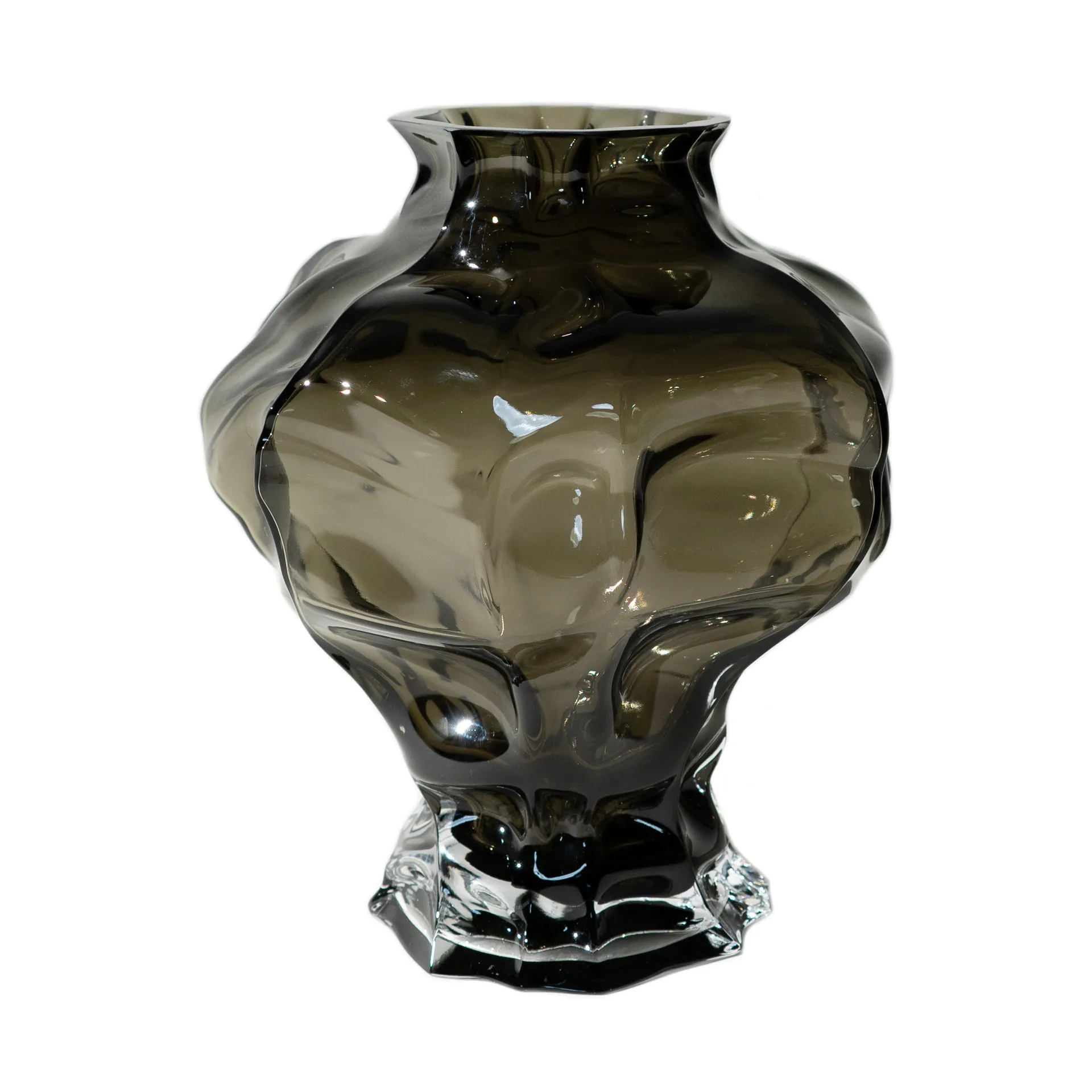 Ammonit vase 30 cm, New smoke Hein Studio