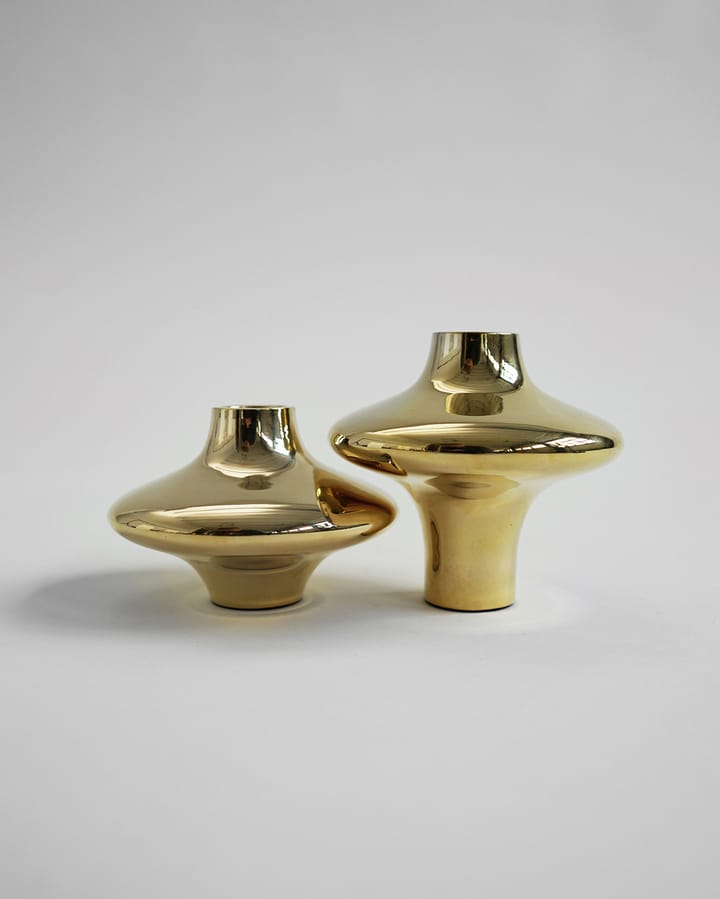 Doublet no. 02 s large candlestick, Brass Hein Studio