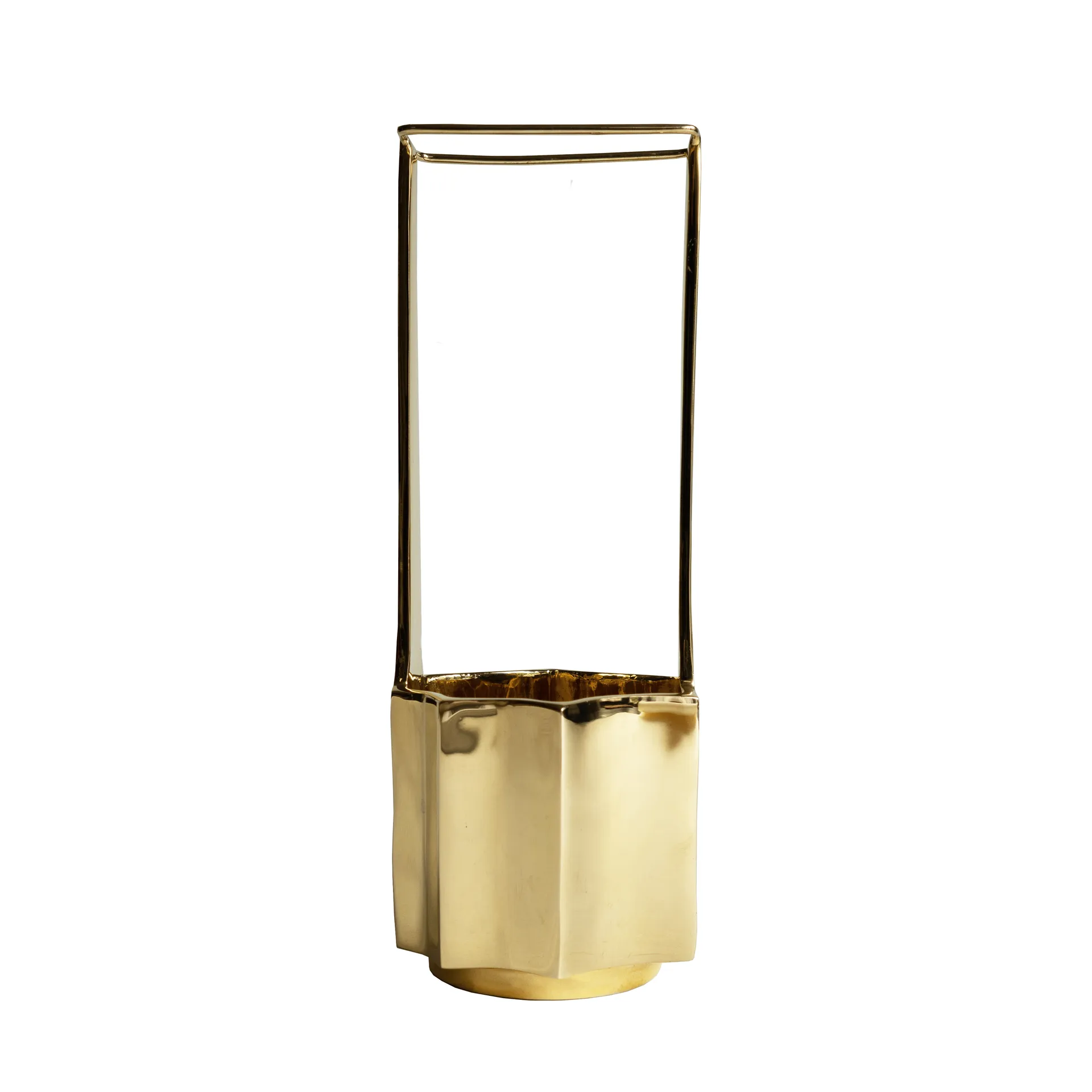 Ikebana vase 30 cm, Brass Hein Studio