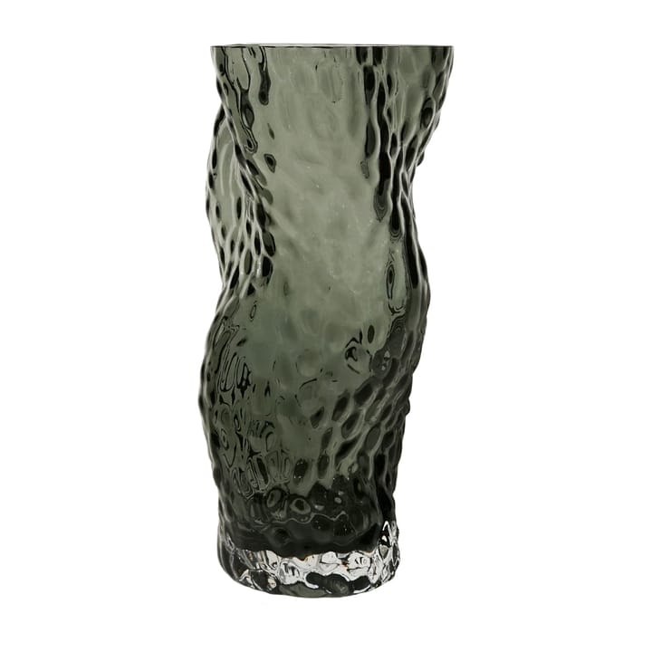 Ostrea Rock glass vase 30 cm, Midnight blue Hein Studio