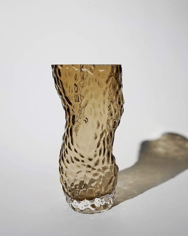 Ostrea Rock glass vase 30 cm, Smoke Hein Studio