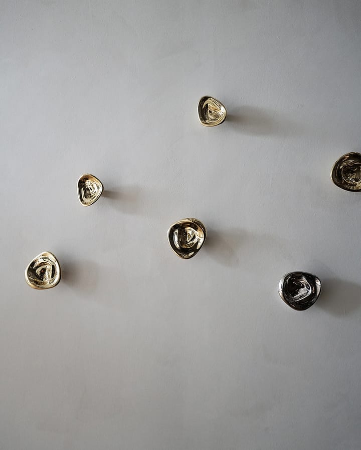 Ripple no. 01 small knob, Brass Hein Studio