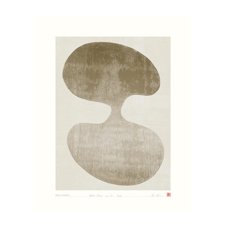 Wood Study poster 40x50 cm, No. 01 Hein Studio