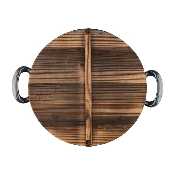 Cast iron casserole dish with wooden lid, Ø30 cm Heirol
