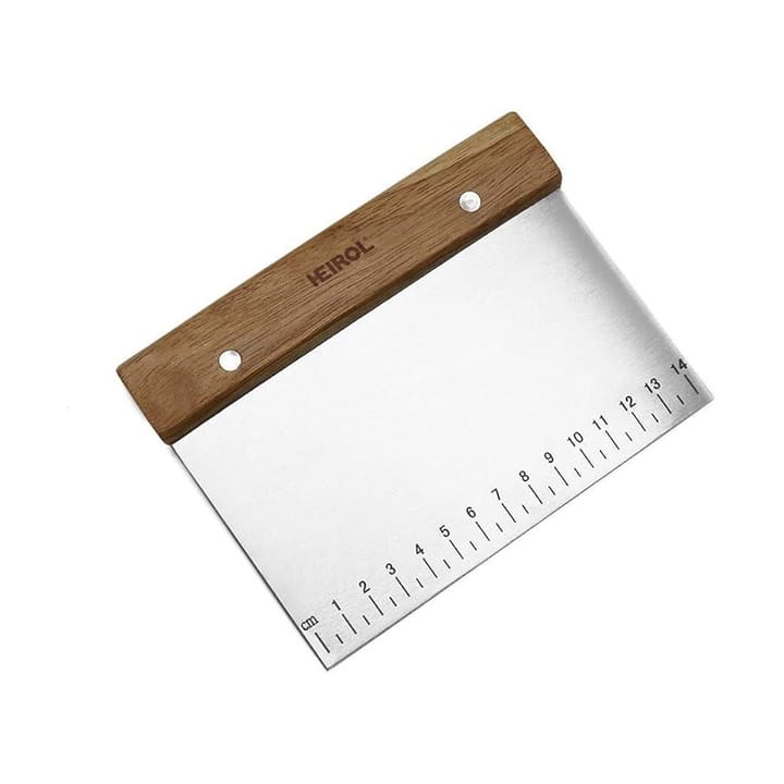 Dough scraper with wooden handle - Rosewood-stainless steel - Heirol