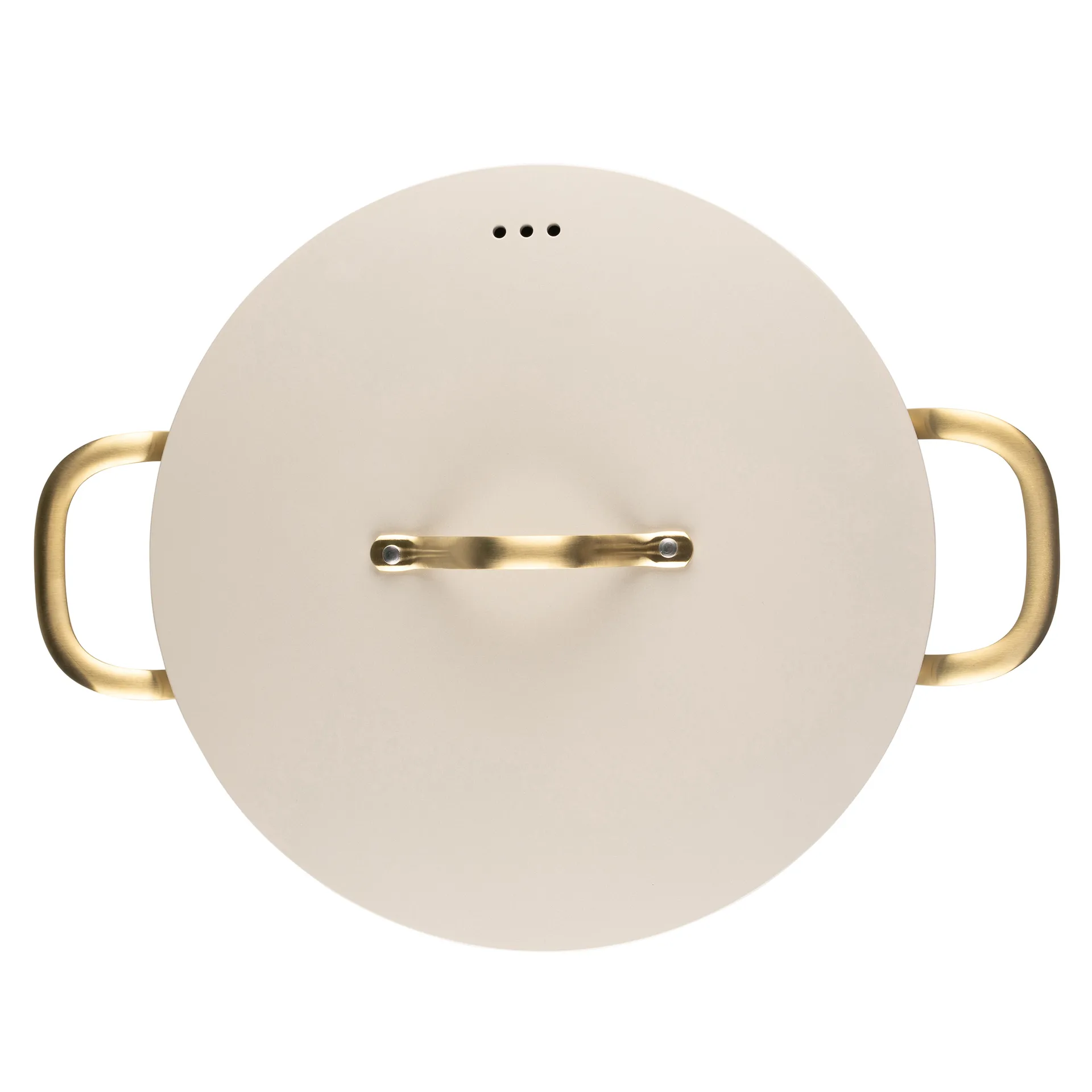 Heirol Royal Pearl pot with lid Ø28 cm, White-gold Heirol