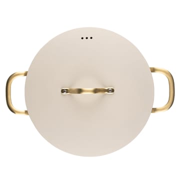 Heirol Royal Pearl pot with lid Ø28 cm - White-gold - Heirol