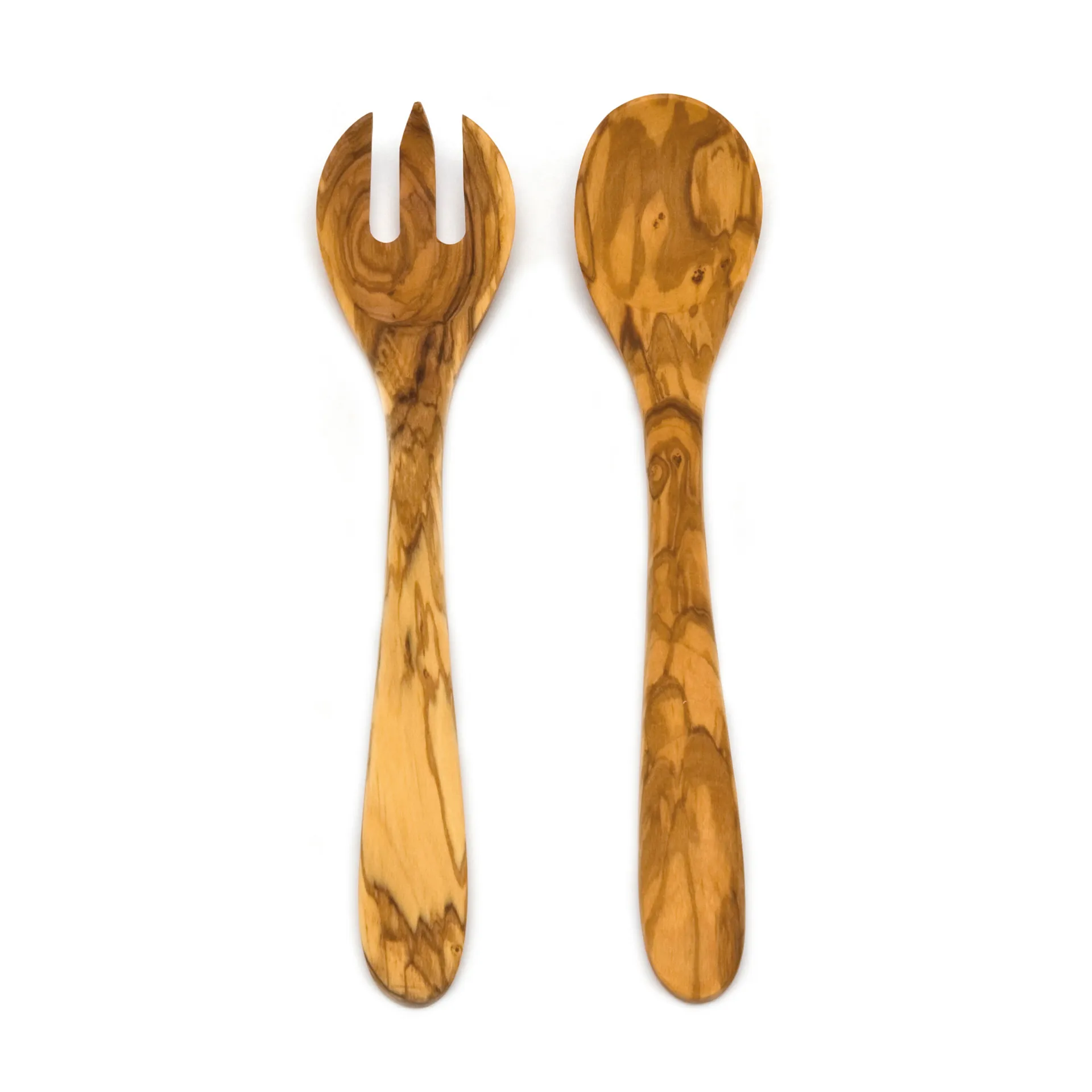 Heirol salad cutlery olive wood 2-pieces, 30 cm Heirol