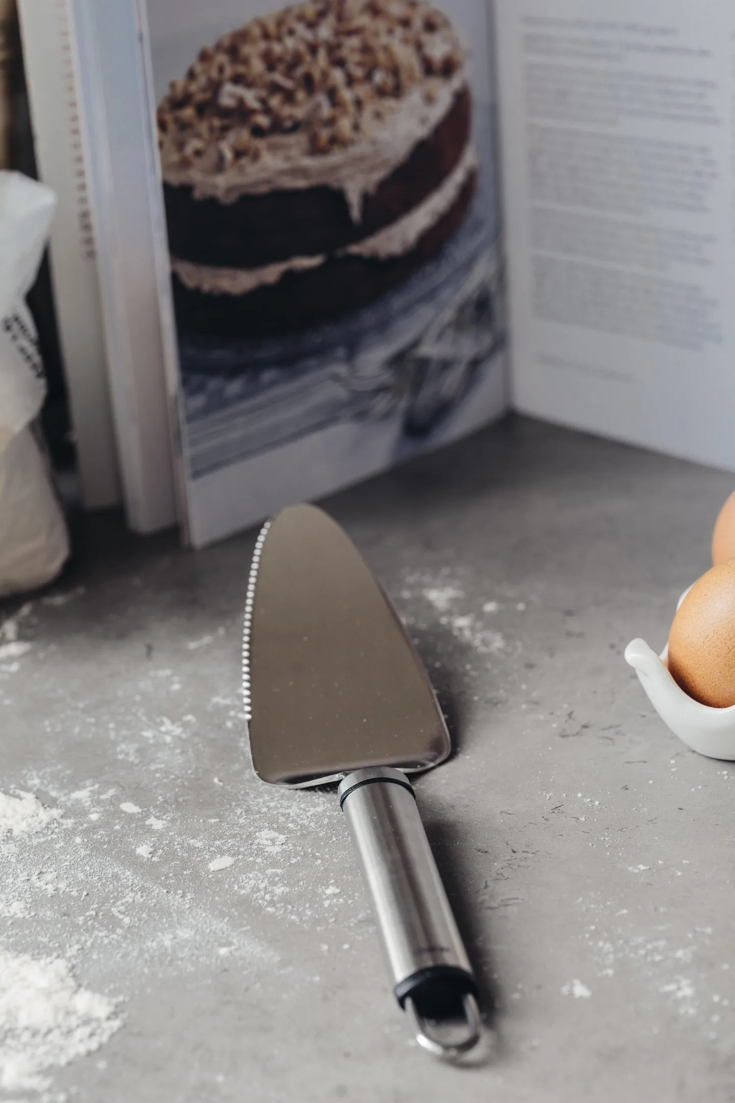 Heirol Steely cake server, Stainless steel Heirol