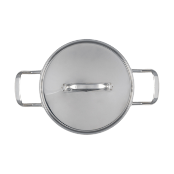 Heirol Steely Classic Triply pot with lid 3 liters - Stainless steel - Heirol