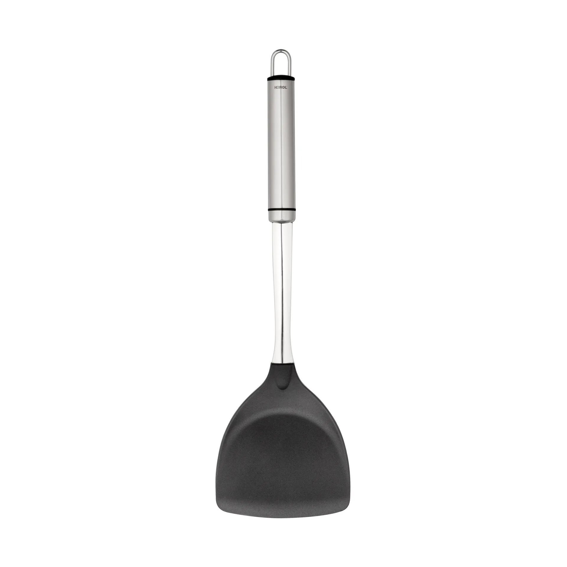 Heirol Steely extra wide spatula, Black-stainless steel Heirol