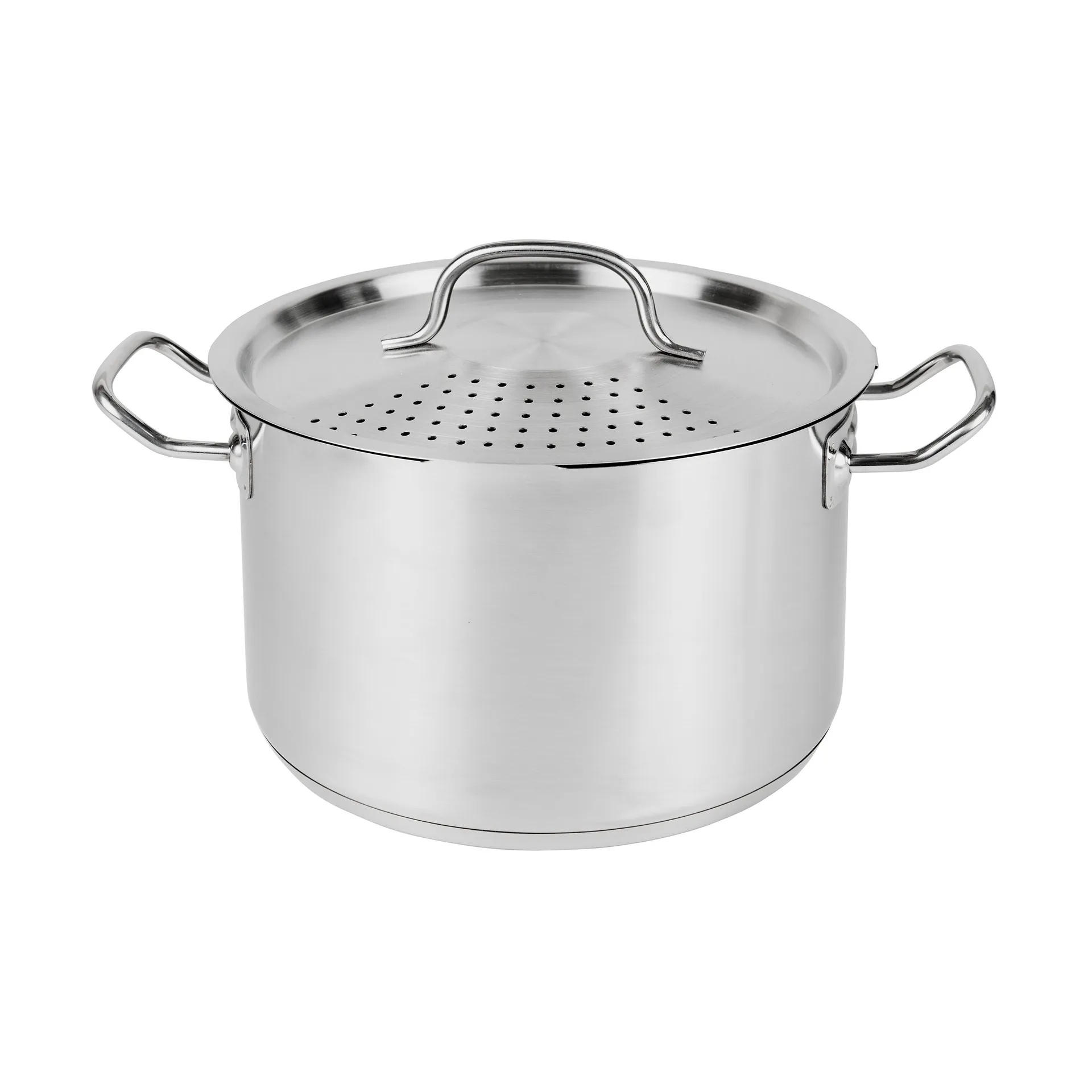 Heirol Steely pot with lid built-in strainer, 5 litre Heirol