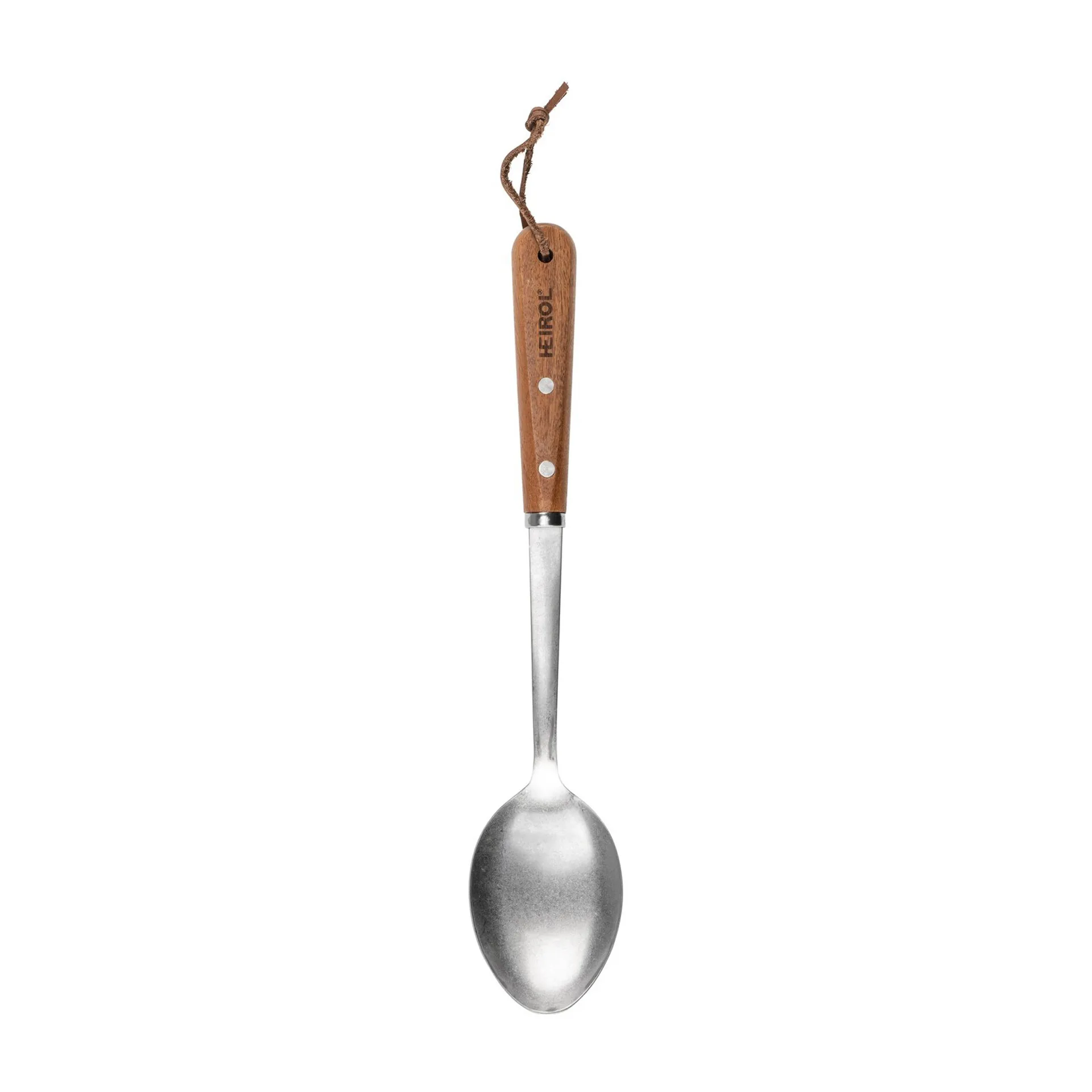 Stainless steel serving spoon 34 cm, Beech Heirol