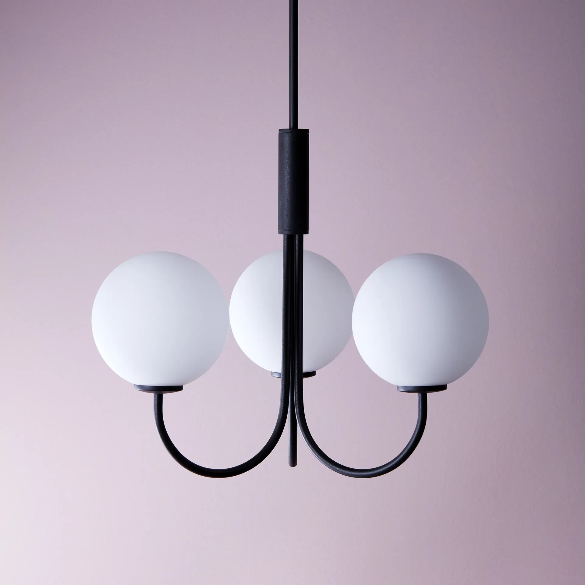 Ballon Chandelier, black, Ø45 cm Herstal