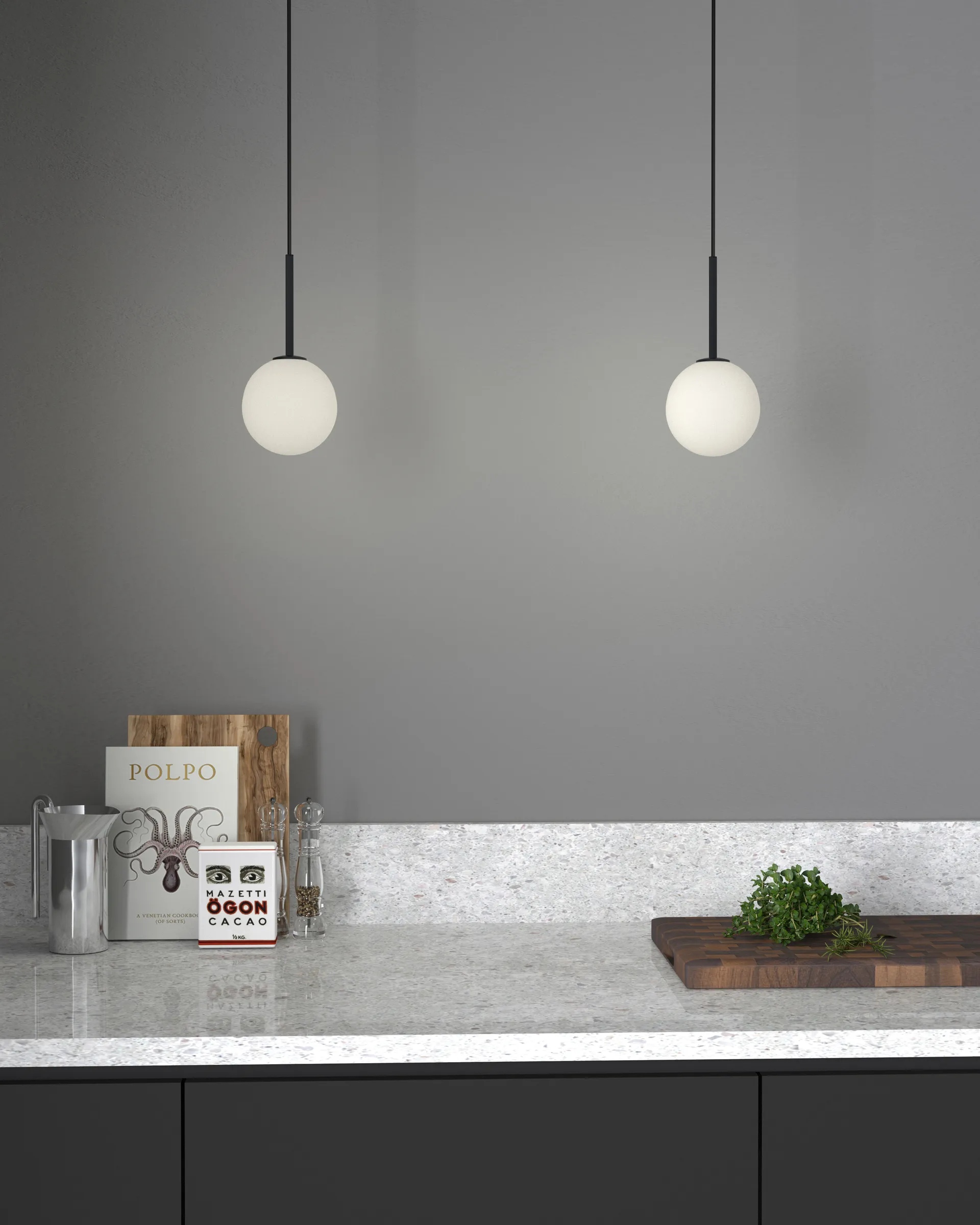 Ballon pendant, Matte black Herstal