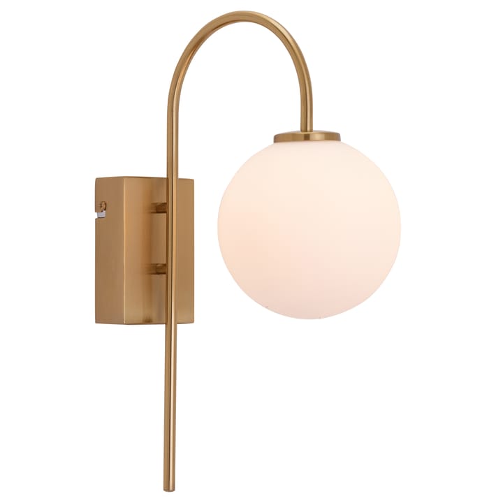 Ballon wall lamp, brass Herstal