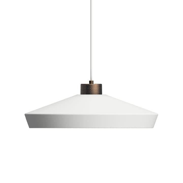 Edge pendant lamp large - Matte white-bronze - Herstal