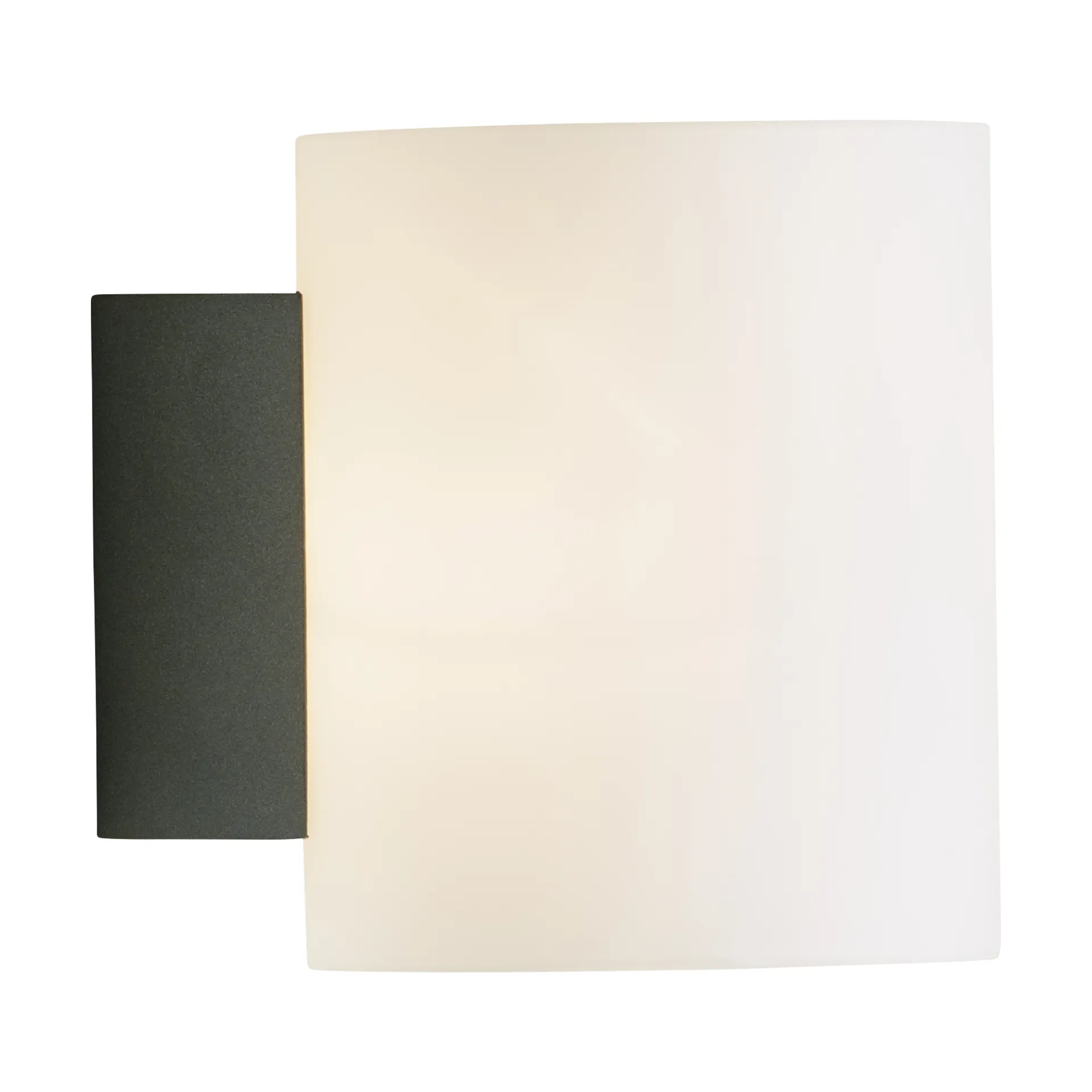 Evoke wall lamp small, Anthracite-opal glass Herstal
