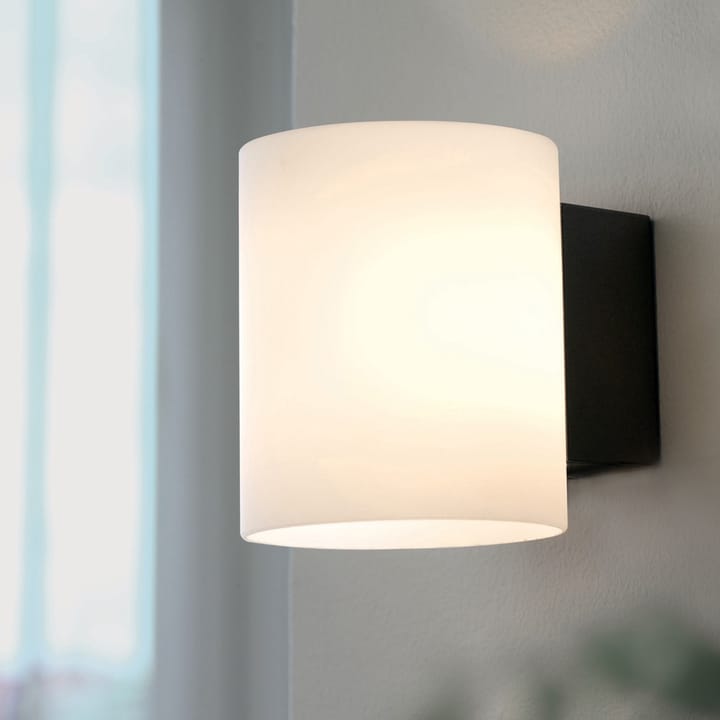 Evoke wall lamp small, Anthracite-opal glass Herstal