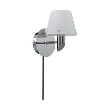 Gil wall lamp - Chrome–opal glass - Herstal