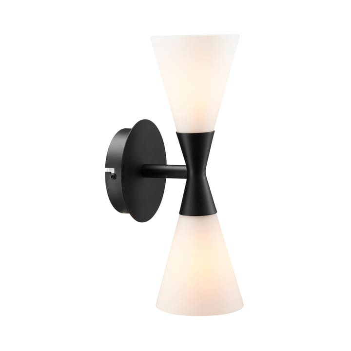 Harlekin duo wall lamp, matte black Herstal