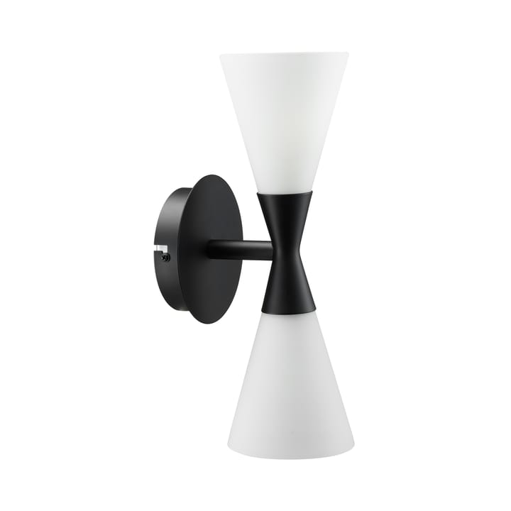 Harlekin duo wall lamp, matte black Herstal