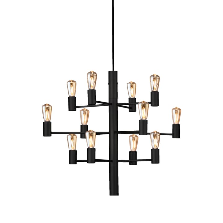 Manola 12 chandelier - black - Herstal