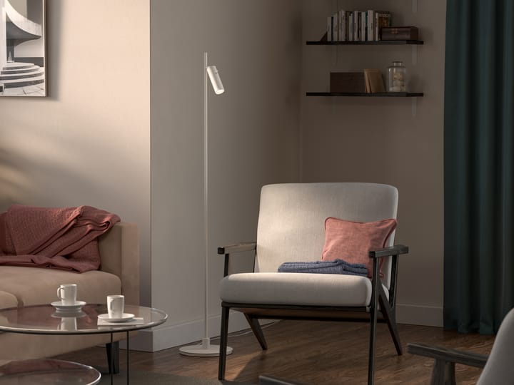 Pipeline floor lamp, Matte white Herstal