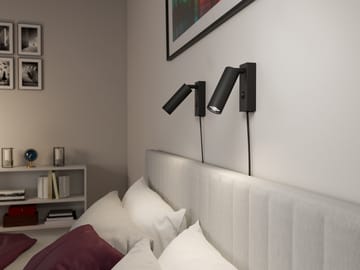 Pipeline wall lamp - Matte black - Herstal
