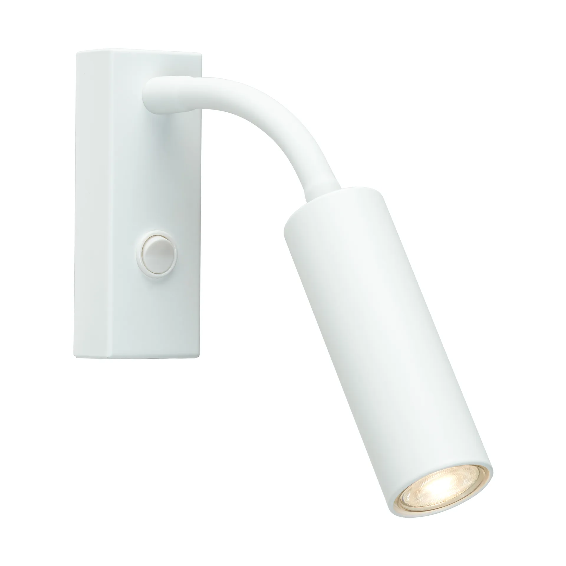 Pipeline wall lamp, Matte white, flex Herstal