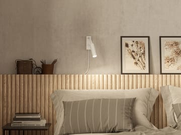 Pipeline wall lamp - Matte white, flex - Herstal