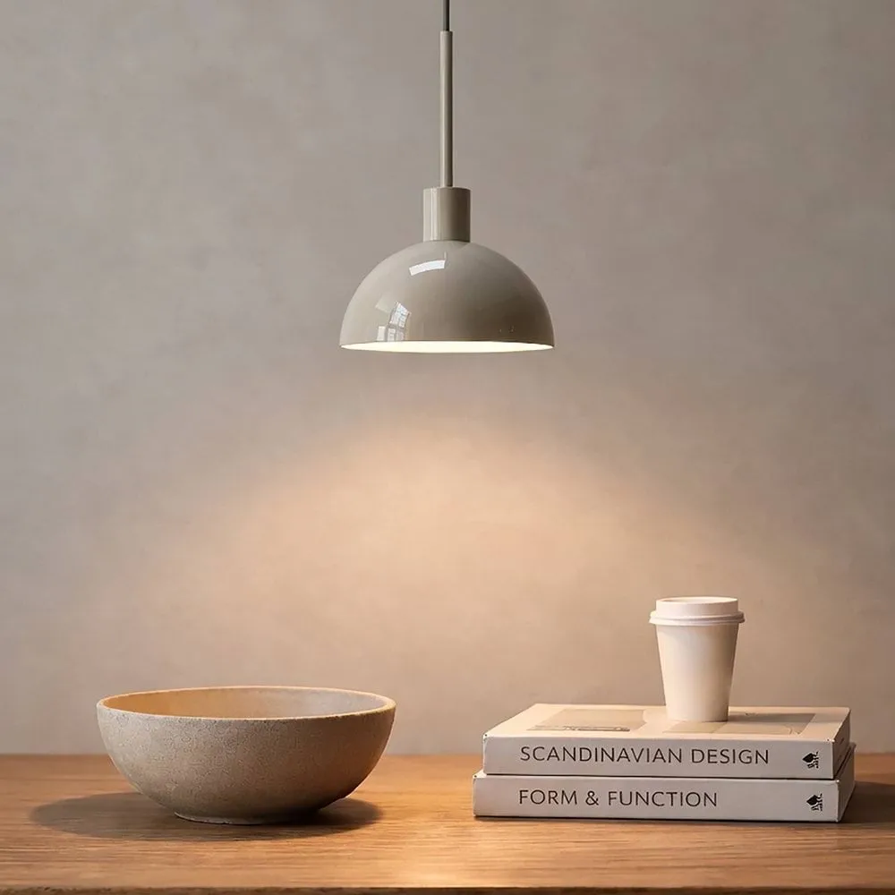 Vienda pendant lamp, Putty grey Herstal
