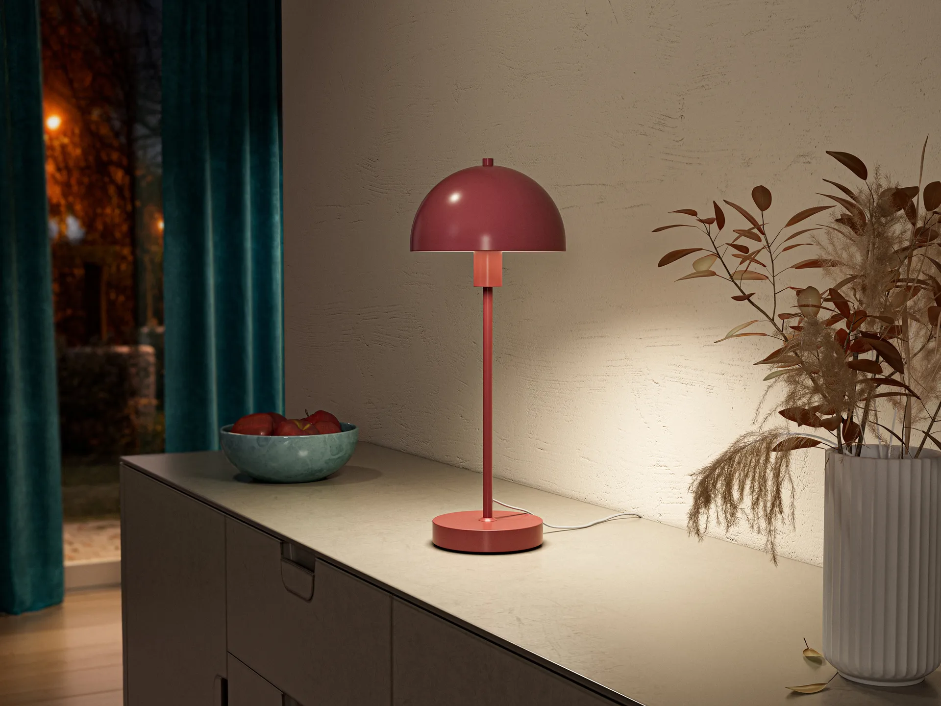 Vienda table lamp, Autumn leaf Herstal