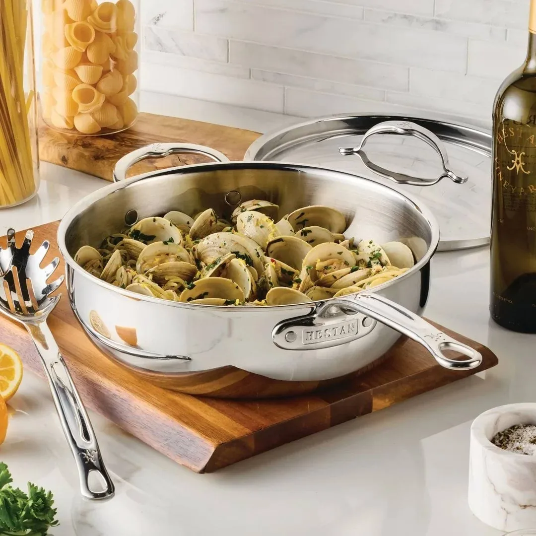 Hestan ProBond Luxe frying pan with lid, Stainless steel, auxiliary handle Hestan