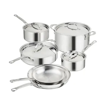Hestan ProBond Luxe pot and frying pan set - Stainless steel, 10 pieces - Hestan
