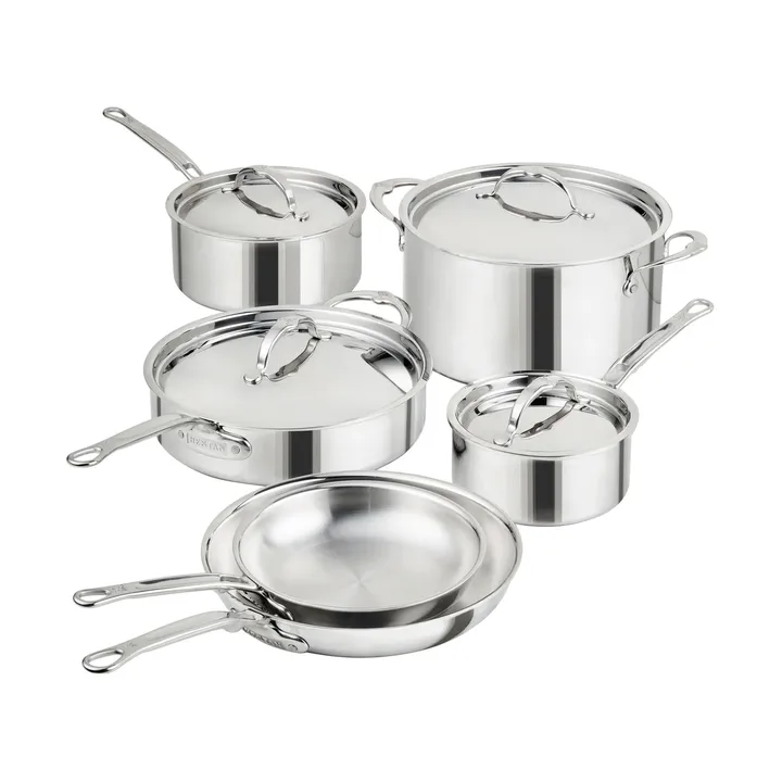 Hestan ProBond Luxe pot and frying pan set - Stainless steel, 10 pieces - Hestan