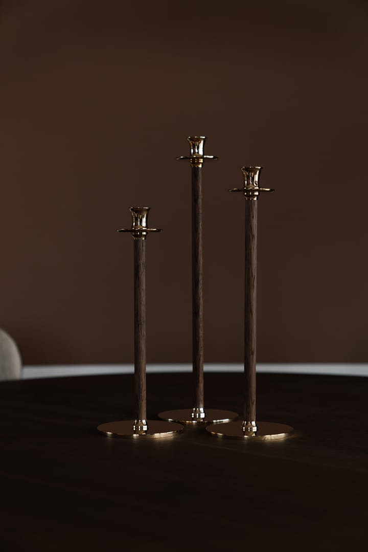 Alto Basso candle holder 30 cm, Brass Hilke Collection