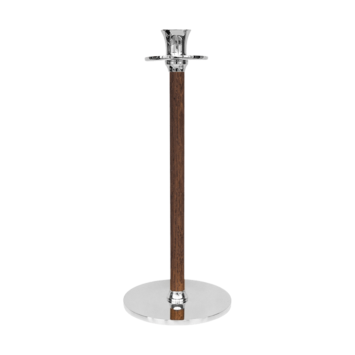 Alto Basso candle holder 30 cm - Nickel-plated brass - Hilke Collection