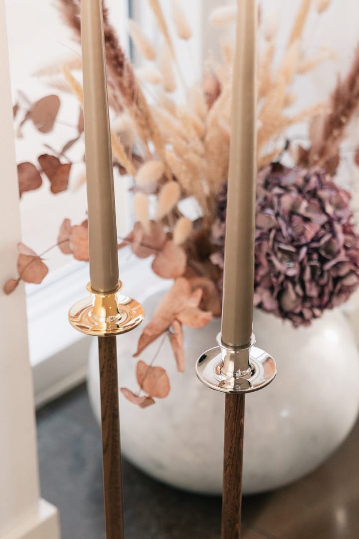 Alto Basso candle sticks, Nickel-plated brass Hilke Collection