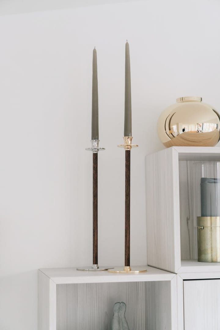 Alto Basso candle sticks, Nickel-plated brass Hilke Collection