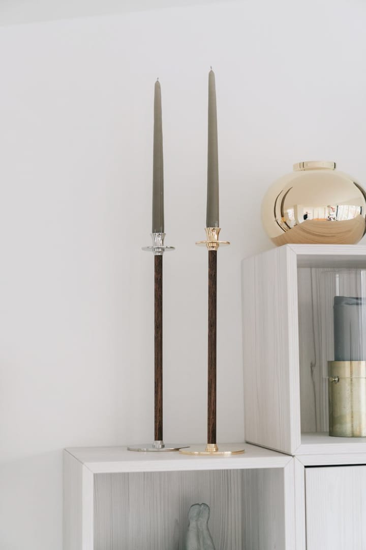 Alto Basso candle sticks, Solid brass Hilke Collection