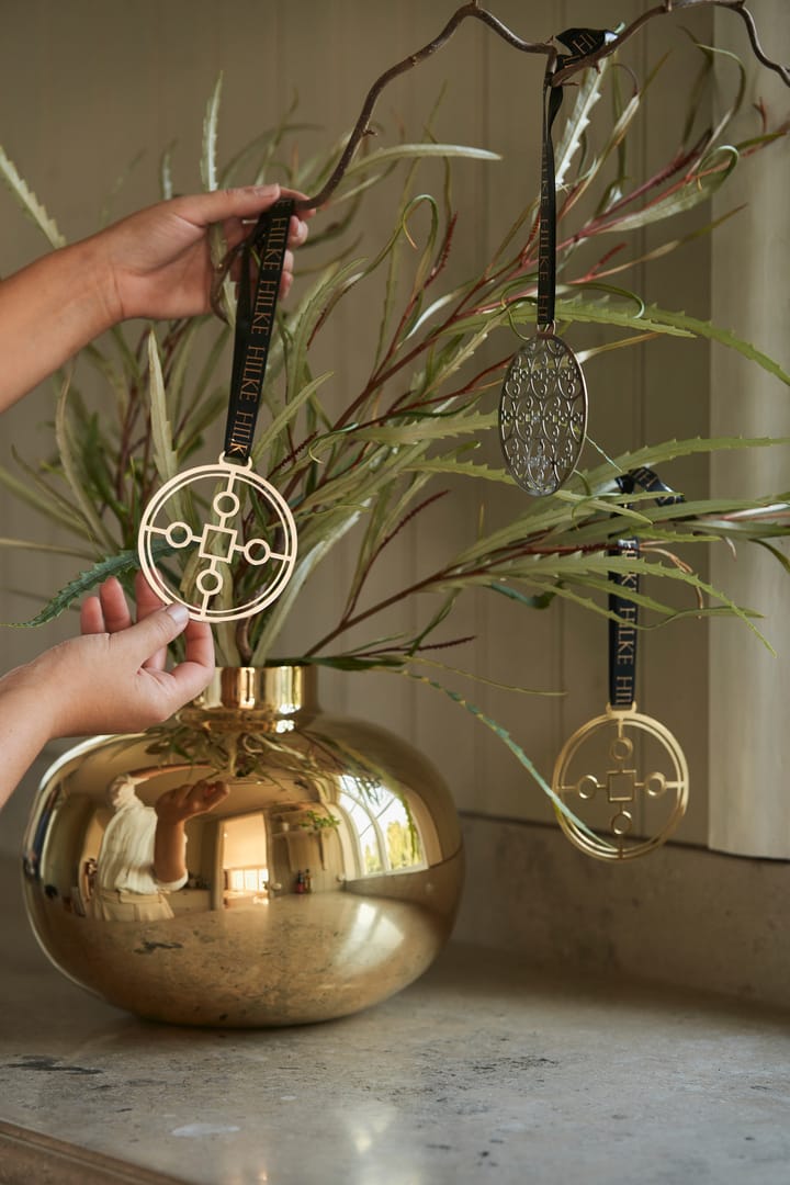 Amico vase Ø29 cm, Solid brass Hilke Collection