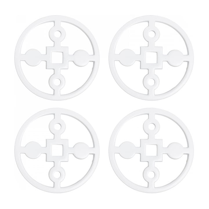 Anima Gemella coaster 4-pack, White Hilke Collection