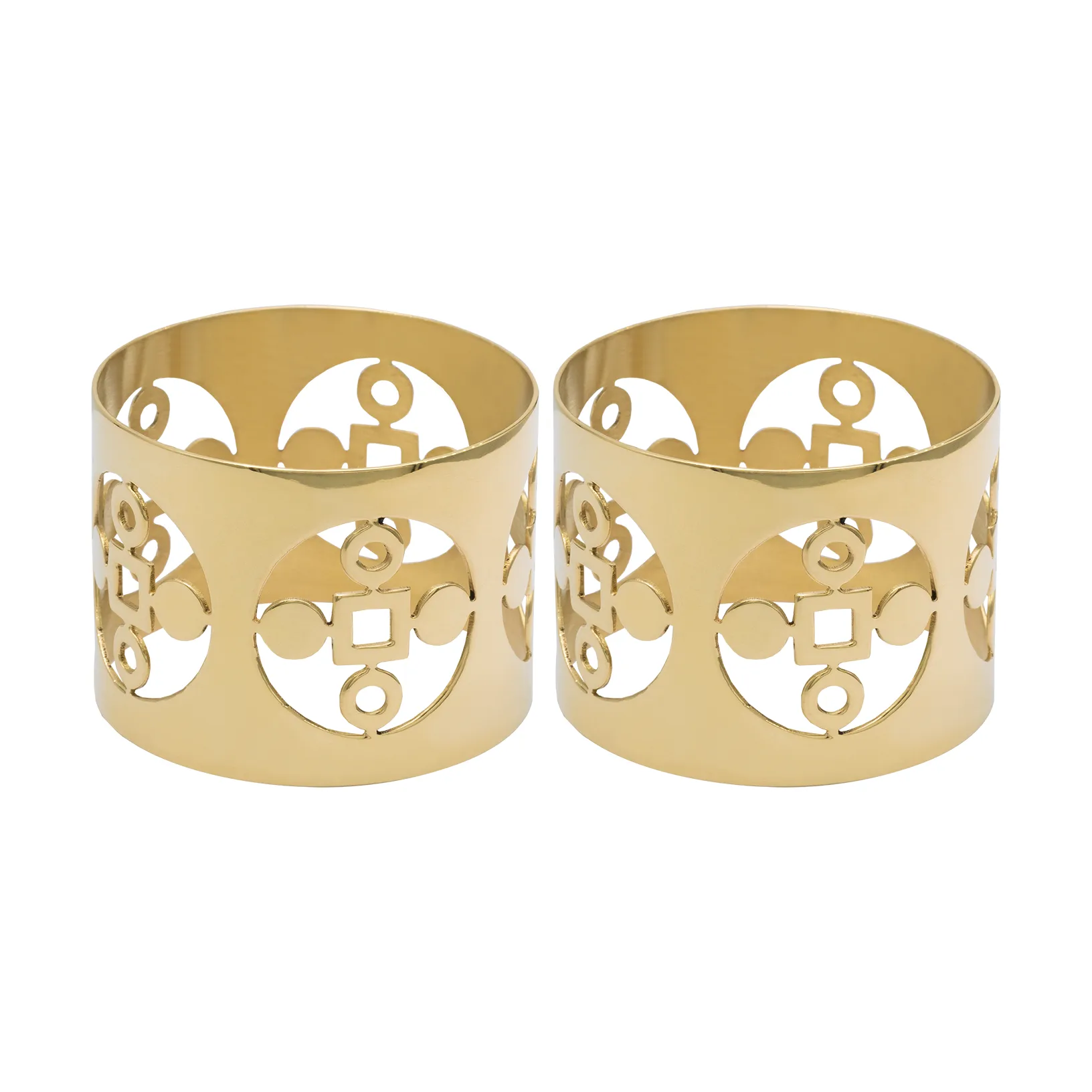 Anima Gemella napkin ring 2-pack, Brass Hilke Collection
