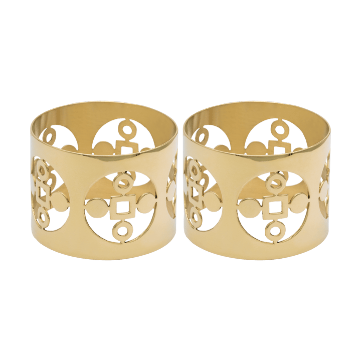 Anima Gemella napkin ring 2-pack, Brass Hilke Collection
